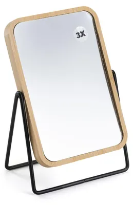 Produktbild von 5five Simply Smart Kosmetikspiegel Schminkspiegel 17x20 cm Tischspiegel rechteckig Bambus Bad Küche