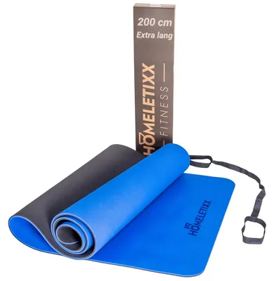 Produktbild von Fitnessmatte Gymnastikmatte Yogamatte - 200 cm - TPE - Rutschfest - Mit Tragegurt