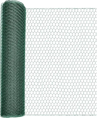 Produktbild von 0,5x10m Windhager Sechseckgeflecht PVC grün 25x1mm