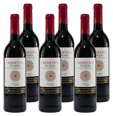 Produktbild von Maestro de Pigo Primitivo Puglia IGP -trocken- (6 x 0,75L)