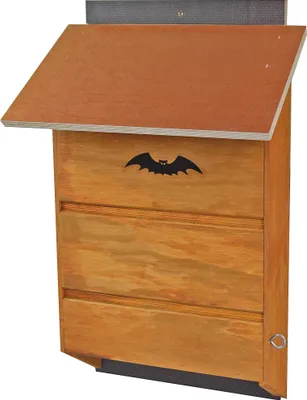 Produktbild von Elmato 10210 Fledermauskasten Unterschlupf Fledermäuse, Holz wetterfest 30x15x48cm