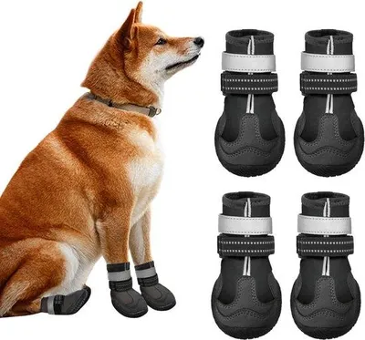 Zdjęcie produktu dla Wodoodporne buty dla psów, odzież ochronna z podeszwą antypoślizgową, małe psy