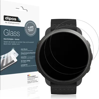 Produktbild von 2x Schutzfolie für Suunto 3 matt - Anti-Shock 9H Folie dipos Glass Kunststoffglas