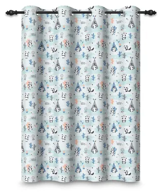 Immagine prodotto di Tenda oscurante a tema panda, dimensioni 135 x 175 cm