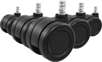 Obrázok produktu pre hjh KANCELÁRSKE KOLIESKA 5x ROLO COLOR 60 11mm/60mm náhradné kolieska pre kancelárske stoličky na parkety, laminátové podlahy, dlaždice alebo kamenné podlahy