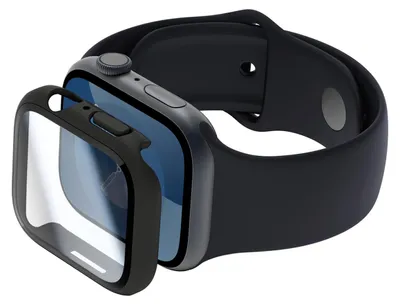 Produktbild von Belkin, Hülle für Watch Series 7 / 8 / 9 mit integriertem Panzerglas Stoßfest, Schwarz