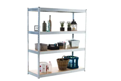 Obrázek produktu pro CLP skladovací regál 160x60x180 cm, stříbrný