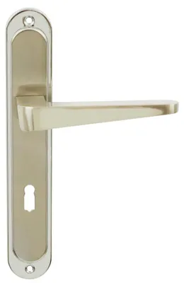 Produktbild von DOMINO Türgriff-Garnitur VITA BB-Buntbart Langschild Chrom glänzend/Nickel