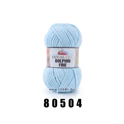 Produktbild von Himalaya Dolphin Fine Garn 504 Hellblau, 100g/175m, Weich & Kuschelig für Babyprojekte