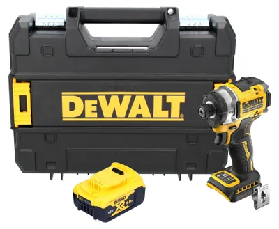 Zdjęcie produktu dla Akumulatorowy klucz udarowy DeWalt DCF 860 NT 18 V 282 Nm 1/4" bezszczotkowy + 1x akumulator 5,0 Ah + TSTAK - bez ładowarki