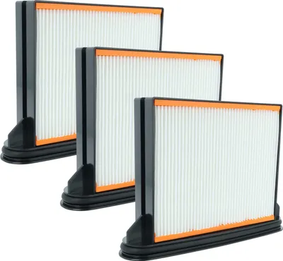 Produktbild von vhbw 3x Flachfaltenfilter F8 kompatibel mit Eibenstock DSS 35 M, DSS 35 ip, DSS 35M iP, DSS 50, DSS 50M, DSS 50 A Industriestaubsauger Staubsauger