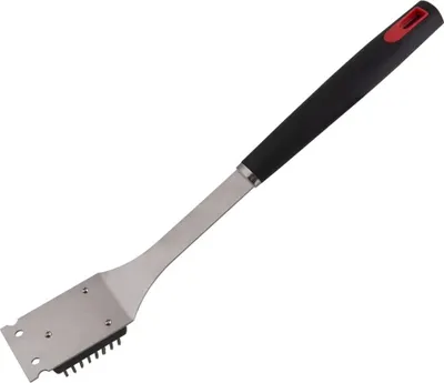 Zdjęcie produktu dla Szczotka do grilla BBQ 3 w 1, 39 cm, srebrno-czarna