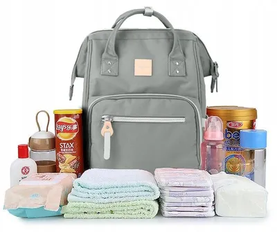 Produktbild von Himawari HM1213 Wickeltasche Organizer Grau für Mütter