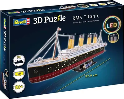 Obrázok produktu pre Revell RMS Titanic, 266 kusov, Lode, 10 rok / roky