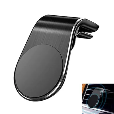 Produktbild von Magnetische Handy-Navigationshalterung, L-Form, 360° drehbar, magnetische Autohalterung für Lüftungsschlitze, universelle,für jedes Smartphone,Schwarz