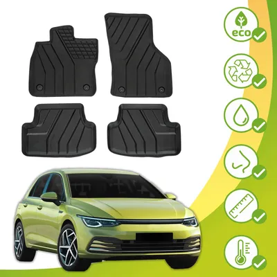 Immagine prodotto di Tappetini Ecologici Con Materiali Riciclati Per VW Golf 8 Dal 2019