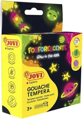 Produktbild von Jovi - Pastor -Farbe Jovi Glow im dunklen 35 ml Arsch | Setzen Sie ein 4 -Stück