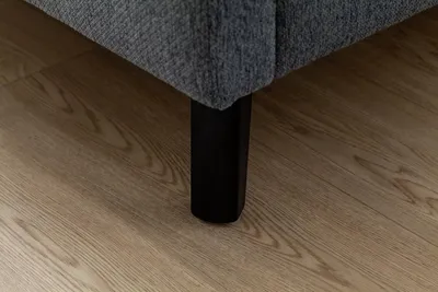 Produktbild von Meise Möbel Stauraumbett Frieda 180x200 cm | Bettkasten & Lattenrost | Webstoff Ocean | Holzfuß schwarz