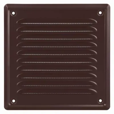Image de Ventika WM200BR : Grille de ventilation en métal pour l'extérieur, couleur marron