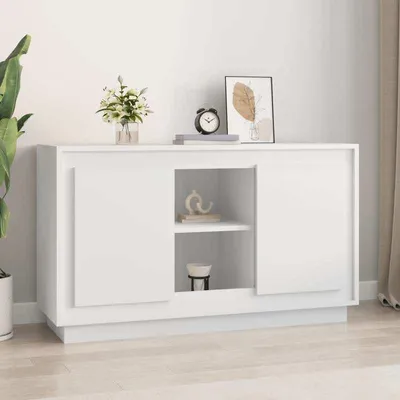Imagen del producto de Cómoda moderna de color gris con estantes abiertos y cajones extraíbles, de 102x35x60 cm