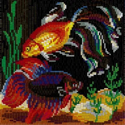Produktbild von Stick it® Stecksystem Schleierschwanzfisch ca. 5.000 Teile mit XXL-Steckvorlage Nr. 42118