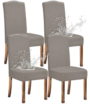 Produktbild von Stretch Wasserfeste Esszimmer Stuhlhussen Set von 4