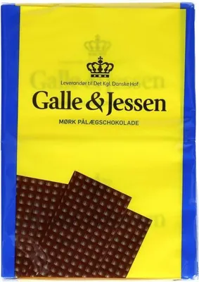 Produktbild von Galle & Jessen Mørk Pålægschokolade 2x108g