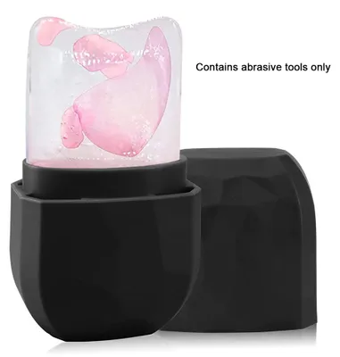 Produktbild von Eisroller für Gesicht und Augen, Gua Sha Gesichtsmassage, Gesichts-Eisroller, Silikon-Eisform für Gesichts-Eisroller, Schwarz