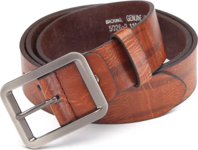 Produktbild von Jeans Hose Anzug Gürtel Kunst-Leder Herren Männer Jungen Cognac 115 cm
