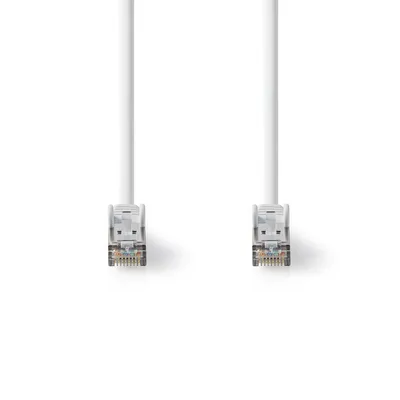 Produktbild von Nedis Cat 8.1-Netzwerkkabel - S/FTP - RJ45 Stecker - RJ45 Stecker - 0.25 m - Rund - LSZH - Weiss - Umschlag