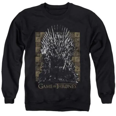 Produktbild von Game Of Thrones - "Iron Throne" Sweatshirt für Herren/Damen Uni TV39414 (S) (Schwarz)