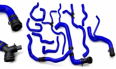 Produktbild von Kühlwasserschlauch Kit BLAU Silikon für VW Golf V R32 3.2L 24V BUB 6Gang 02Q 02M