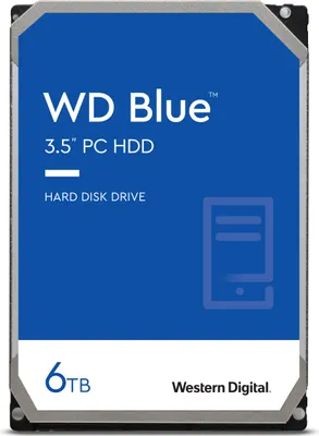 Produktbild von WD Blue™ 3,5 Zoll-SATA-PC-Festplatte 6 TB, 5400 rpm, SATA 6 Gbit/s