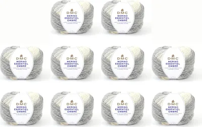 Obrázok produktu pre 5x DMC Merino Essentiel Ombré – priadza s efektom prechodu farieb, zložená z 50 % merino vlny a 50 %.Polyakrylu (farba 1004)