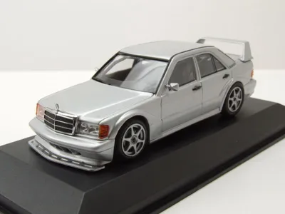 Produktbild von Mercedes 190E 2.5-16 Evo 2 1990 W201 silber Modellauto 1:43 Maxichamps