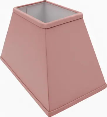 Produktbild von Lampenschirm rechteckig Samtoptik | Rosa | Trapez | H 18 X L30X B20