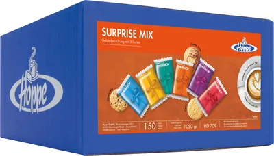 Produktbild von Hoppe Surprise Mix Mischung 150 einzeln verpackte Kekse 1050g