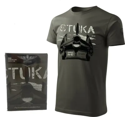Produktbild von T-Shirt mit Luftwaffe Junkers Ju-87 STUKA (M)