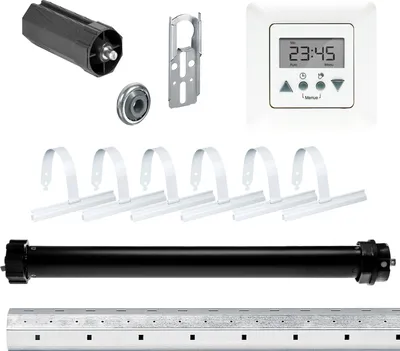 Produktbild von Komplett-Set | PE4 13/14-40 inkl. Time Control | 13Nm = Zugkraft bis 36Kg | 40mm Achtkant Welle | Wellenlänge 200 | Rolladenmotor, Rolladenantrieb