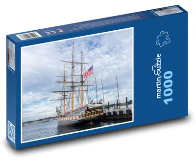 Obrázok produktu pre Puzzle 1000 Historická loď v prístave - martinpuzzle