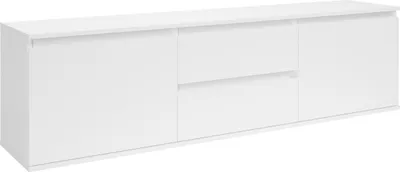 Produktbild von Lowboard >Brest< in Weiß, Holzwerkstoff - 180x50x38cm (BxHxT)