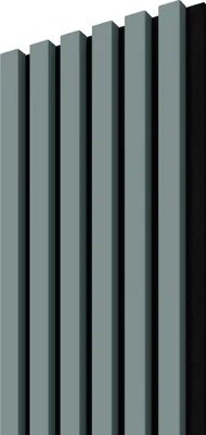 Immagine prodotto di STEGU Acoustic Line Pannelli acustici Legno 265x24,5 cm Rauchblau/Nero