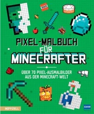 Immagine prodotto di Pixel-Malbuch für Minecrafter - Über 70 Pixel-Ausmalbilder aus der Minecraft-Welt