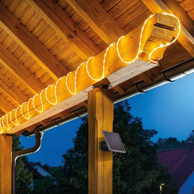 Produktbild von esotec Solar Lichterschlauch mit 200 warmweißen LEDs Lichterkette outdoor 102572