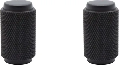 Immagine prodotto di Natural Goods Berlin Maniglia per mobili ZYLINDER, pomolo per mobili, maniglia per armadi, pomolo per cassetti e porte, nero, 2 pezzi