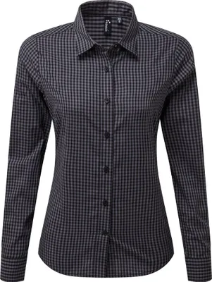 Immagine prodotto di Premier - Camicia "Maxton" da donna a maniche lunghe PC3908 (2XL) (nero/acciaio)