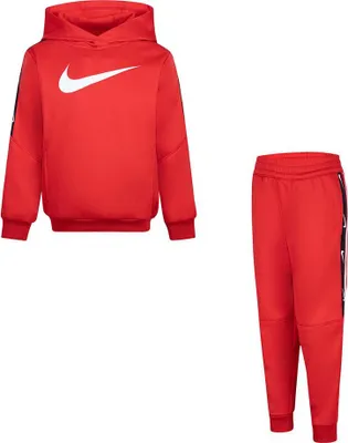Produktbild von Nike Kids Club Poly Po Langarm-set Rot 24 Months-3 Years Jungen,Mädchen Rot 24 Months-3 Years