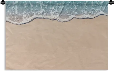 Produktbild von MuchoWow® Wandteppich Wandbehang Strand - Meer - Sand 90x60 cm Tapisserie Dekoration Wandtuch - Wandskulpturen - Bildteppich