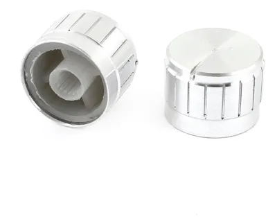 Produktbild von 23?x 17?mm Lautst?rkeregler Aluminium Potentiometer Drehknopf Cap?šC?Silber Ton (2-teilig) de