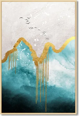 Produktbild von TPFLiving Kunstdruck LW-439 (OHNE RAHMEN) Poster - Leinwand - Wandbild - Hochauflösender Giclée-Druck, langlebig und hochwertig - Abstrakte Strukturen - Wanddeko Wohnzimmer -  - Größe: 60x80cm